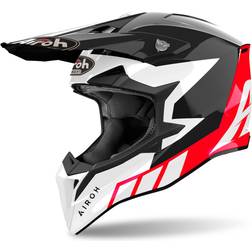 Airoh Wraaap Reloaded Motocrosshelm - Schwarz/Weiß