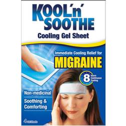 Kool 'n' Soothe Migraine Cooling Gel Sheet 4 stk