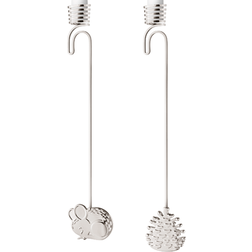 Georg Jensen Mouse and Pine Cone 2023 Silver Ljusstake 2cm 2st