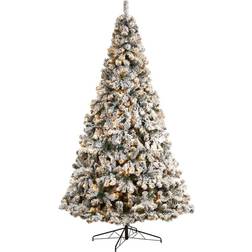 Nearly Natural Unlit Flocked West Virginia Green Christmas Tree 120"