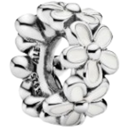 Pandora Daisy Intermediate Element Charm - Silver/White