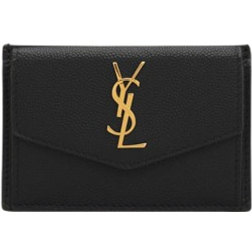 Saint Laurent YSL Flap Top Envelope Wallet - Black