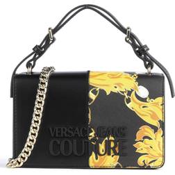 Versace Rock Cut Crossbody Bag - Black