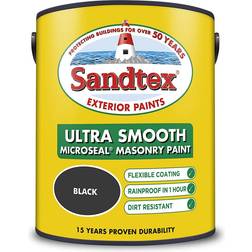 Sandtex 5L Smooth Masonry Paint Black