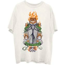 Disney Pumpkin King T Shirt - Orange Flames