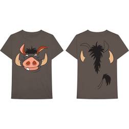 Disney Lion King Pumbaa Face T Shirt - Brown