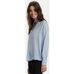 Kaffe Bluse Blå Damer