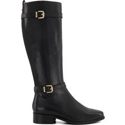 Dune London 'Tepi' Leather Knee High Boots Black