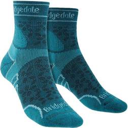 Bridgedale Women's Lightweight T2 Merino Sport 3/4 Crew Socks - Teal