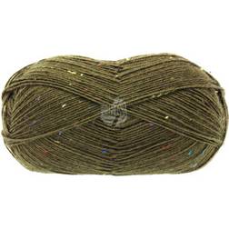 Lana Grossa Meilenweit 100 Tweed Garn 168 Loden Grøn