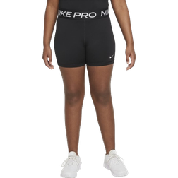 NIKE Girl's Pro Dri-FIT Shorts - Black/White