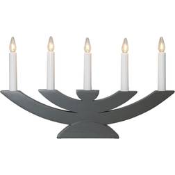 Star Trading Navida Dark Grey Adventsljusstake 42cm