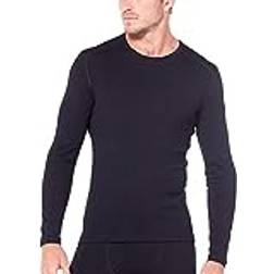 Icebreaker Tech L S Crewe Merino Base Layer - Black