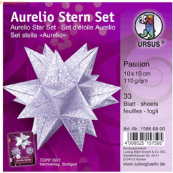 Ursus Leaflets Aurelio Star Passion 110g/sqm 10x10cm Silver