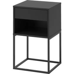 IKEA Vikhammer Black Sängbord 39x40cm