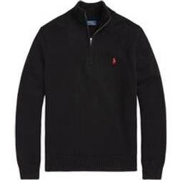 Polo Ralph Lauren Cotton Quarter-Zip Sweater - Black