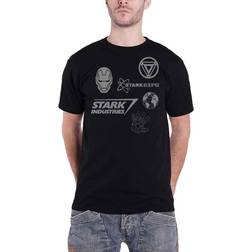 Marvel 2XL, Navy Blue Iron Man T Shirt Stark Industries Expo Logo new Official Mens