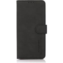 Khazneh Samsung Galaxy S21 FE 5G KHAZNEH Retro Læder Cover m. Pung Sort