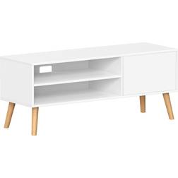 Vasagle Modern White TV Stand 120 cm Wall Cabinet