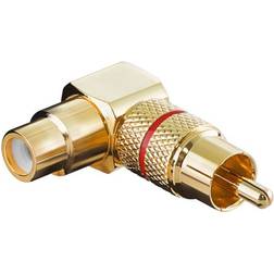 RCA RCA-vinkel Guldpläterad Röd