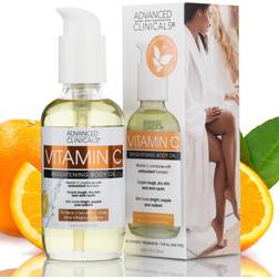 Advanced Clinicals Vitamin C Body Oil Skin Care Moisturizer 3.8 fl oz