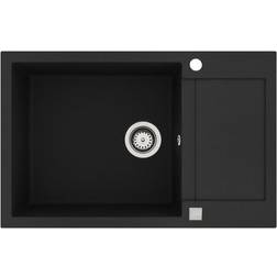 Lavabo Køkkenvask Saturn 790x500 m/bakke krom