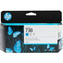 HP 738 130-ml Cyan DesignJet Ink