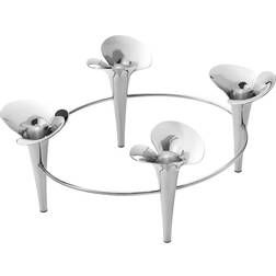 Georg Jensen Bloom Stainless steel Candelabro 15cm