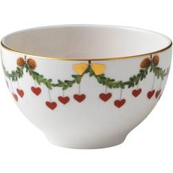 Royal Copenhagen Star Fluted Christmas Serving Bowl 4.7" 0.08gal