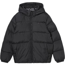 Tommy Hilfiger Junior's Essential Padded Hooded Jacket - Black