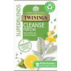 Twinings Superblends Cleanse Matcha, 20 Tea Bags, Per 20pcs
