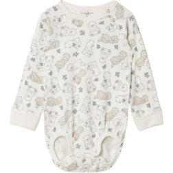 Polarn O. Pyret Baby's Bear Print - White