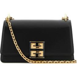 Givenchy Leather Small 4G Shoulder Bag - Black