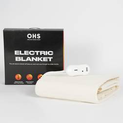 OHS Heated Heat Bed Blankets White