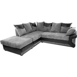 Furniture 786 Dino Black/Grey Sofa 235cm