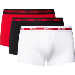 HUGO BOSS Boxer Trunks 3-pack - Black/White/Red