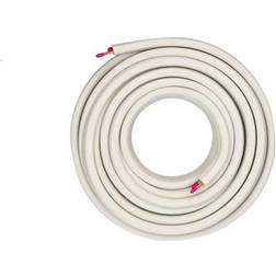 Solar Plus Dobbelt kobberrør 1/4"-3/8" 20M M. kappe 20 meter