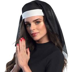 Boland Coiffe Bonne Soeur Accessoire de déguisement Adulte Noir