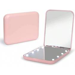 Shein Portable Led Lighted Magnifying Travel Mirror