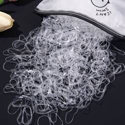 Shein 1000pcs Clear Disposable Mini Rubber Bands