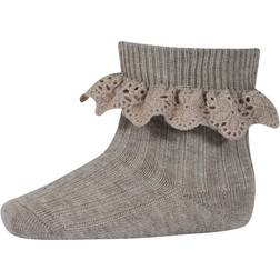 MP 59045 Lea Lace Strumpor Light Brown Melange-29-32