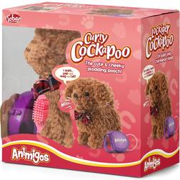 TOBAR Animigos Curly Cockapoo with Lead