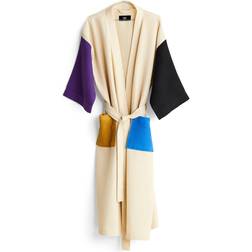 Hay Waffle Bathrobe - Cream Multi