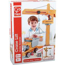 Hape Crane Lift E3011 Gru Giocattolo Per Bambini