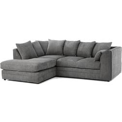 B&Q New Luxor Corner Gray Sofa 212cm 3 Seater