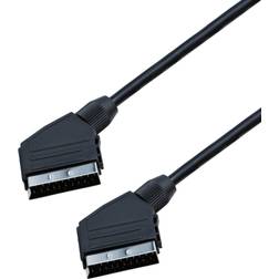 ELETRA Scart 2M Kabel Sort 2m