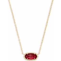 Kendra Scott Elisa Pendant Necklace - Gold/Berry