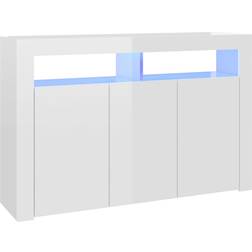 vidaXL 115.5x30x75cm High Gloss White Buffet 115.5x75cm