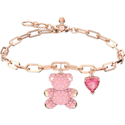 Swarovski Teddy Bracelet - Rose Gold/Pink/Transparent