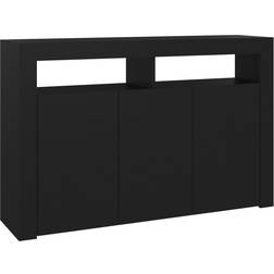 vidaXL 115.5x30x75cm Black Buffet 115.5x75cm